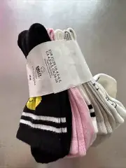H&M Youth Socks Smiley World Size 4-7 Pink Smileyworld Pack