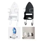 Iron Hanger Ironing Board Rack Wall Mount with Hooks Ironing Board Holder Iron