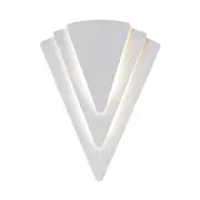Samson White Dimmable 2CCT LED Triangular Wall Light
