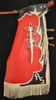 Custom Made Leather Chaps/Rodeo Chaps/Made In USA