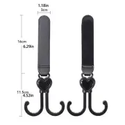 Double Hooks Pram Car Accessories Baby Cart Bag Cart Hanger