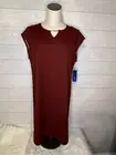 Apt 9 cap sleeve maroon shift dress Size medium