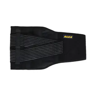 ALEX 纖薄型護腰-護具 台灣製 黑 (9.9折)