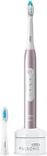 [Oral-B] Pulsonic Slim Luxe 4100 Electric Sonic Toothbrush/Electric Toothbrush, 2 Replacement Brushes, 3 Cleaning Modes for Dental Care and Healthy Gums, Gift Man/Women, Rose Gold