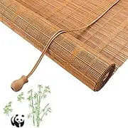 Natural Bamboo Roller Blinds, Bamboo Blind for Outdoor and Indoor, 40cm/60cm/80cm/90cm/100cm/150cm/160cm Wide, Natural Wooden Window Decorative Curtain, Sunscreen Drape for Windows (Size : 50cmx120cm