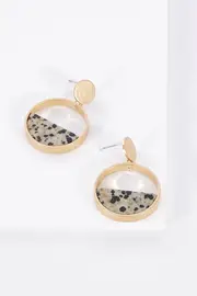 Dalmation Earrings--ZOD-1803022E
