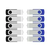 VICFUN 50 Pack 1GB USB Flash Drive 1GB Flash Drives 50pcs USB 2.0 Half Blue/H...
