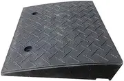 Rubber Threshold Ramp, Threshold Ramp Doorway,Rubber Solid Threshold Ramp, Rubber Angled Entry Rated 6600 Lbs Load Capacity for Wheelchair (Size : 58x25x8cm)