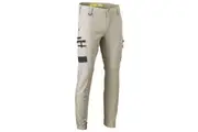Bisley Mens FLX & MOVE Stretch Cargo Cuff Pants BPC6334 - Stone