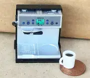 Metal Espresso Coffee Machine Cafe Kitchen Tumdee 1:12 Scale Dolls House G8215