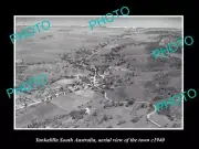 OLD LARGE HISTORIC PHOTO OF YANKALILLA SA AERIAL VIEW OF THE TOWN c1940