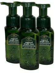 3 BATH & BODY WORKS GENTLE CLEAN FOAMING HAND SOAP Sugared Maple Lane
