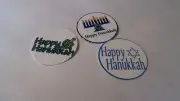 Pre Cut One Inch Bottle Cap Images! Happy Hanukkah Free Shipping