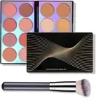 16 Colors Blush Contour Highlighter Makeup Palette with Brush, Long-Lasting M...
