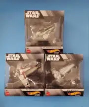 Star Wars Hot Wheels Starships Select Gunship, Jedi Interceptor, Infiltrator