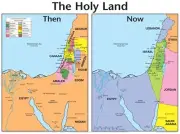 Chart-Holy Land: Then & Now (Laminated Sheet) (19" x 26")