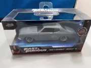2022 Fast & Furious Dom's Chevrolet Chevelle SS Matte Gray Diecast 1:32 Scale