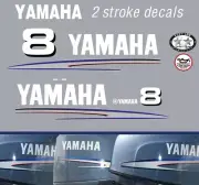 YAMAHA 8hp 2 stroke outboard decal set