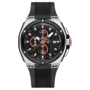Elegant Swiss DS Eagle Men's Chronograph Automatic Watch - Model DS-2001, Black