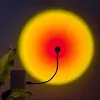 Sunset Lamp Atmosphere Night Light USB Rainbow Projector Light Sunset Lamp