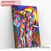 Paint By Numbers Kit Elephant Abstract Animal DIY Draw Beginner Oil Wall Acrylic