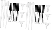 OATIPHO 2Sets Refillable Bottles with Funnels for Essential Oils Perfumes Eyelash Creams Portable Plastic Containers for Travel Toiletries and Samples
