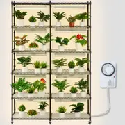 Plant Stand with Grow Light 6 Tiers 200W 59.1" Indoor Plant Grow Shelf