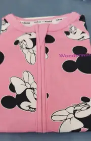 NEW IN PACK Disney Bonds Wondersuit ZIPPIE Size 00 3-6 months Pink Minnie Mouse