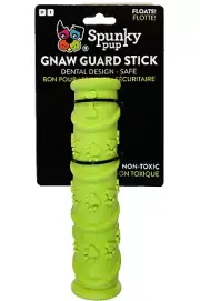 Spunky Pup Gnaw Guard Stick Dental Floating Dog Chew Toy - Green, BRAND NEW