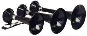 Kleinn Air Horns 230 Triple Train Horn - Black