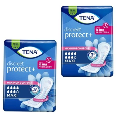 TENA Maxi Pads - Individually Wrapped - 12 Pads
