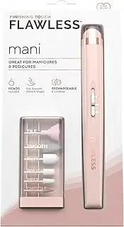 Finishing Touch Flawless Salon Nails Kit, Electronic Nail File and Full Manicure and Pedicure Tool