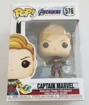 MIB Funko PoP! Avengers Endgame Captain Marvel figure with protector