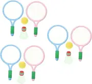 INOOMP Badminton Racket Outside Toys Badminton Shuttlecocks Badminton Game Tool Badminton Kit Sports Racket with Balls Badminton Badminton Ball Racket Plastic