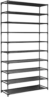 Artiss Shoe Rack, 18 Pairs Shoes Storage Organiser Cabinets Drawers Cupboard Organizer Display Shelf Case Home Decor Indoor Outdoor Bedroom Hallway Furniture, Adjustable Shelves Black