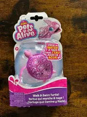 Zuru Pets Alive Walk & Swim Turtle Violette 2019 Pink NEW SEALED