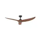 Evolve EC/DC Motor 48" Ceiling Fan with Remote in Matt Black and Koa by Hunte...