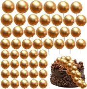 48PCS Balls Cake Topper DIY Cake Insert Toppers Foam Balls Balloons Cupcake Ball