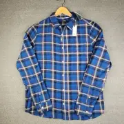 Buffalo David Bitton Shirt Men's XL Slim Fit Flannel 100% Cotton Lightweight NWT