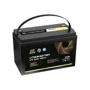 Rock 12V 120Ah Lithium Ion Li-ion LiFePO4 Battery Cells Solar Caravan 4WD RV