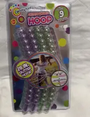 Goofy Foot Glitter Dipped Hoop, 9 in Set Toy 28" Glitter Hoop Lock Hoola Hoop