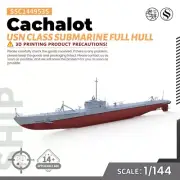 1/144 Military Model Kit USN Cachalot Class Submarine Full Hull