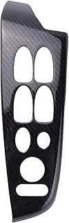 Yurefax for Civic, 2006-2011 Door Window Lift Panel Carbon Fiber Door Window Switch Cover Trim RHD Auto Window Switch Decoration
