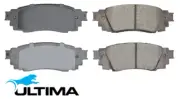 ULTIMA REAR CERAMIC BRAKE PAD SET FOR TOYOTA CAMRY AXVH70R A25A-FXS 2.5L I4 (for: Toyota)