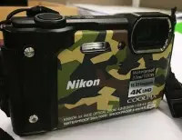 在飛比找Yahoo!奇摩拍賣優惠-二手保固七日日文黑色 NIKON W300 數位相機 取代A