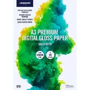 J.Burrows A3 120gsm Digital Coated Paper Gloss 500 Sheet Ream