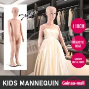 Full Body Kids Child Mannequin Dress Form Display Stand 110CM Manikin Model
