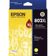 Original Epson 802XL Yellow High Capacity Ink Cartridge Toner T356492