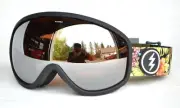 NWOB ELECTRIC MASHER SNOWBOARD GOGGLE $140 Dark Tourist/Brose Silver Chrome
