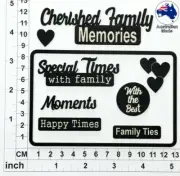 Chipboard Embellishments for Scrapbooking, Cardmaking - Scrap Words 55 CB1271